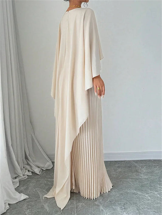 Loose Batwing Sleeve Midi Dress