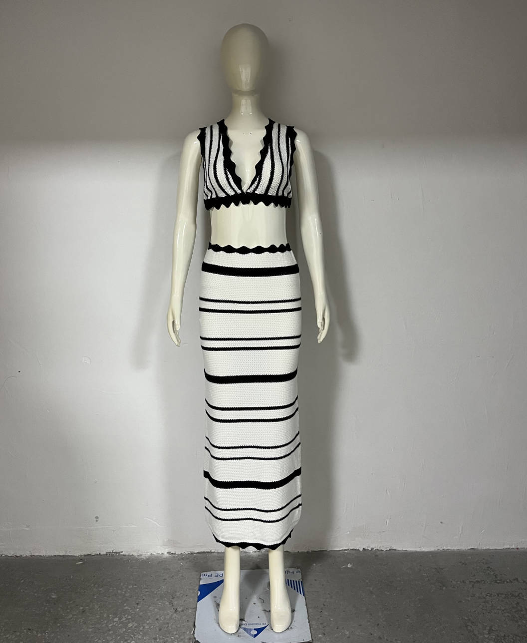Y2K Striped Bikini Set - 2 piece Summer Beach