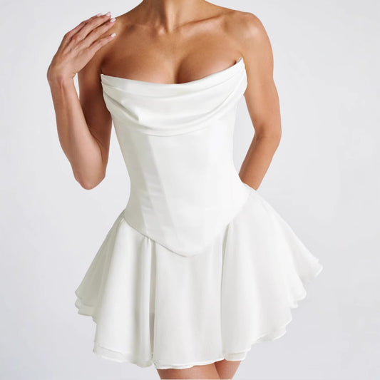 Parisian Off-Shoulder Tube Dress