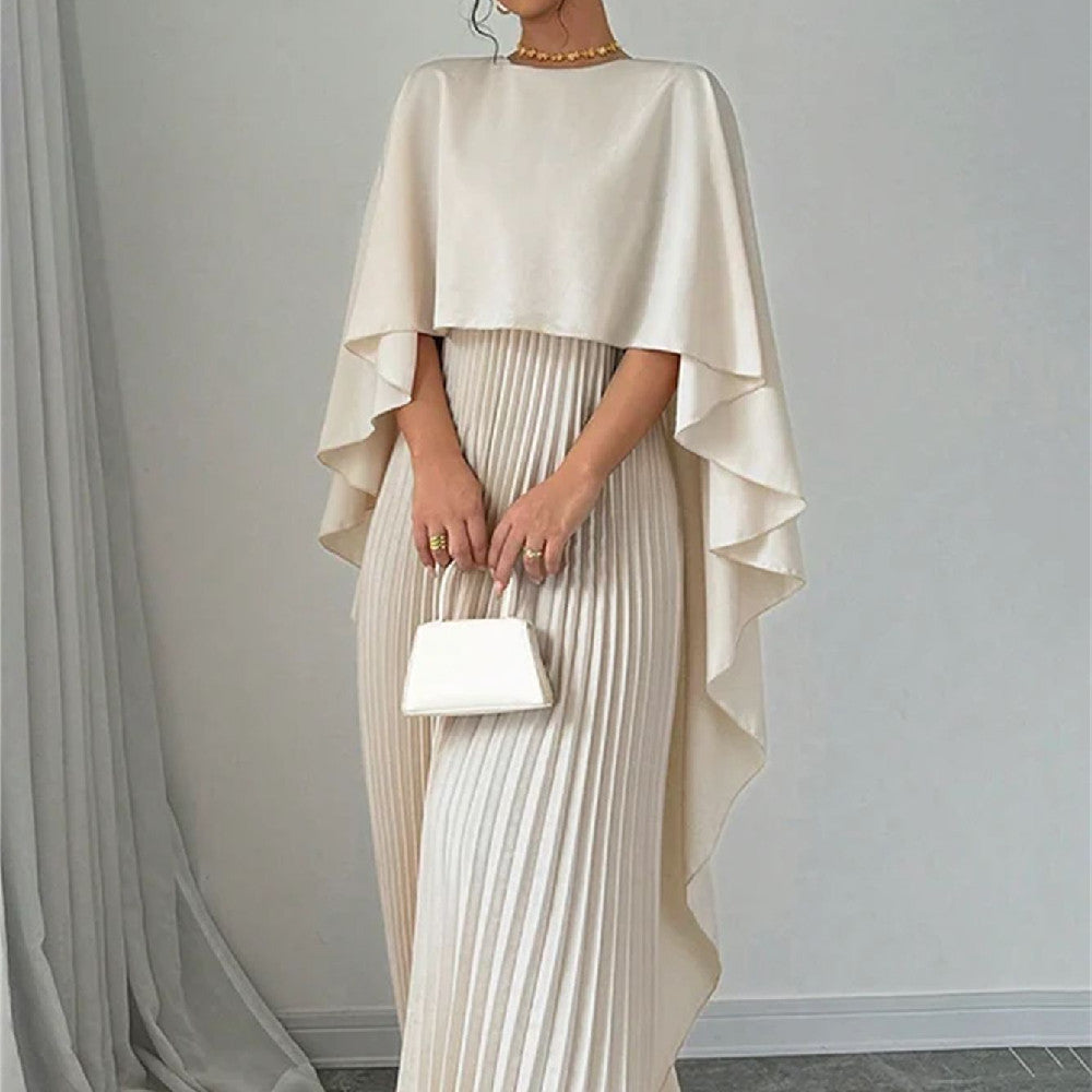 Loose Batwing Sleeve Midi Dress