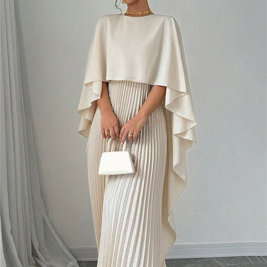 Loose Batwing Sleeve Midi Dress