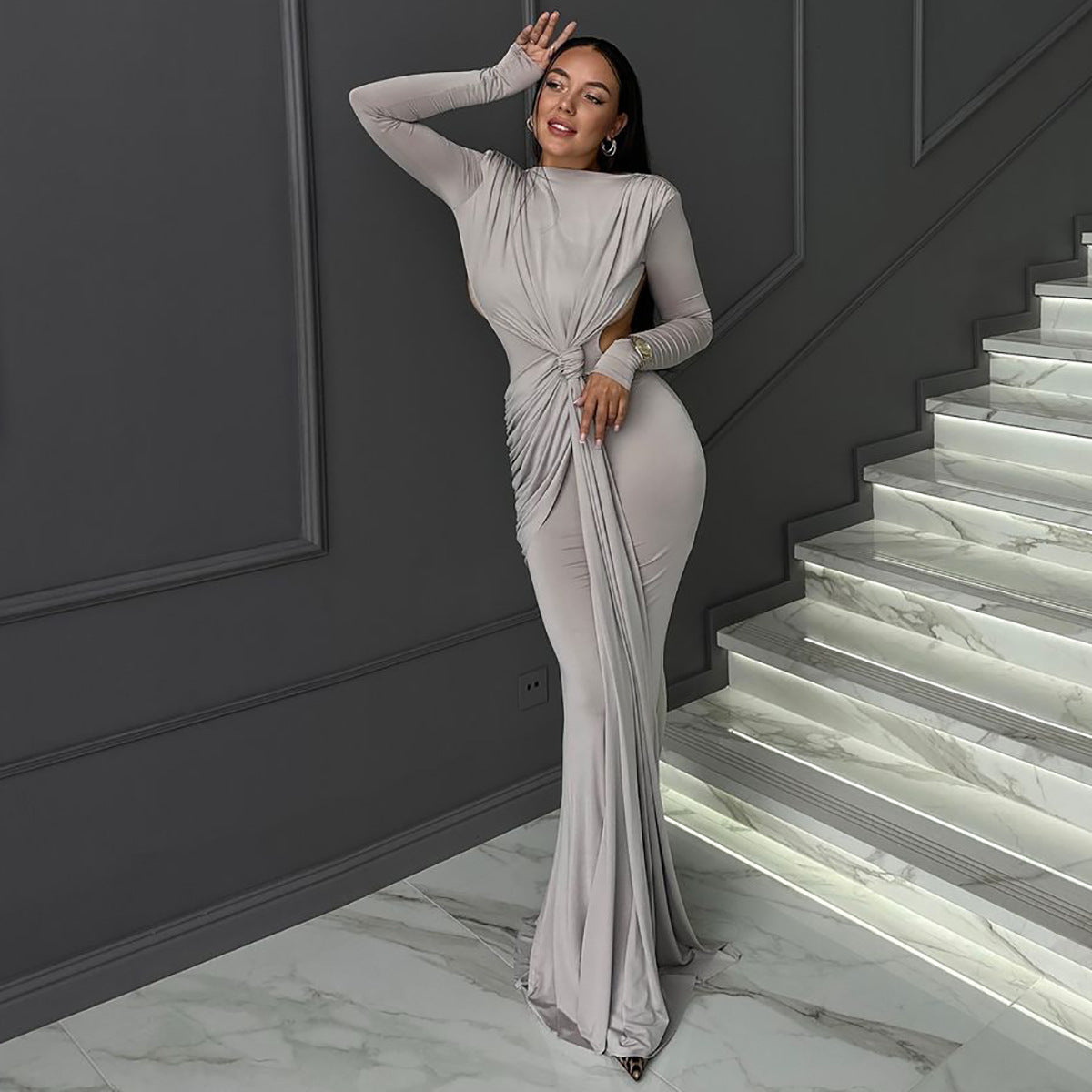 Elegant Long Sleeve Dress